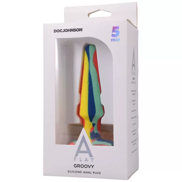 Groovy Butt Plug Multi-Color - 5 Inch at Spencer's