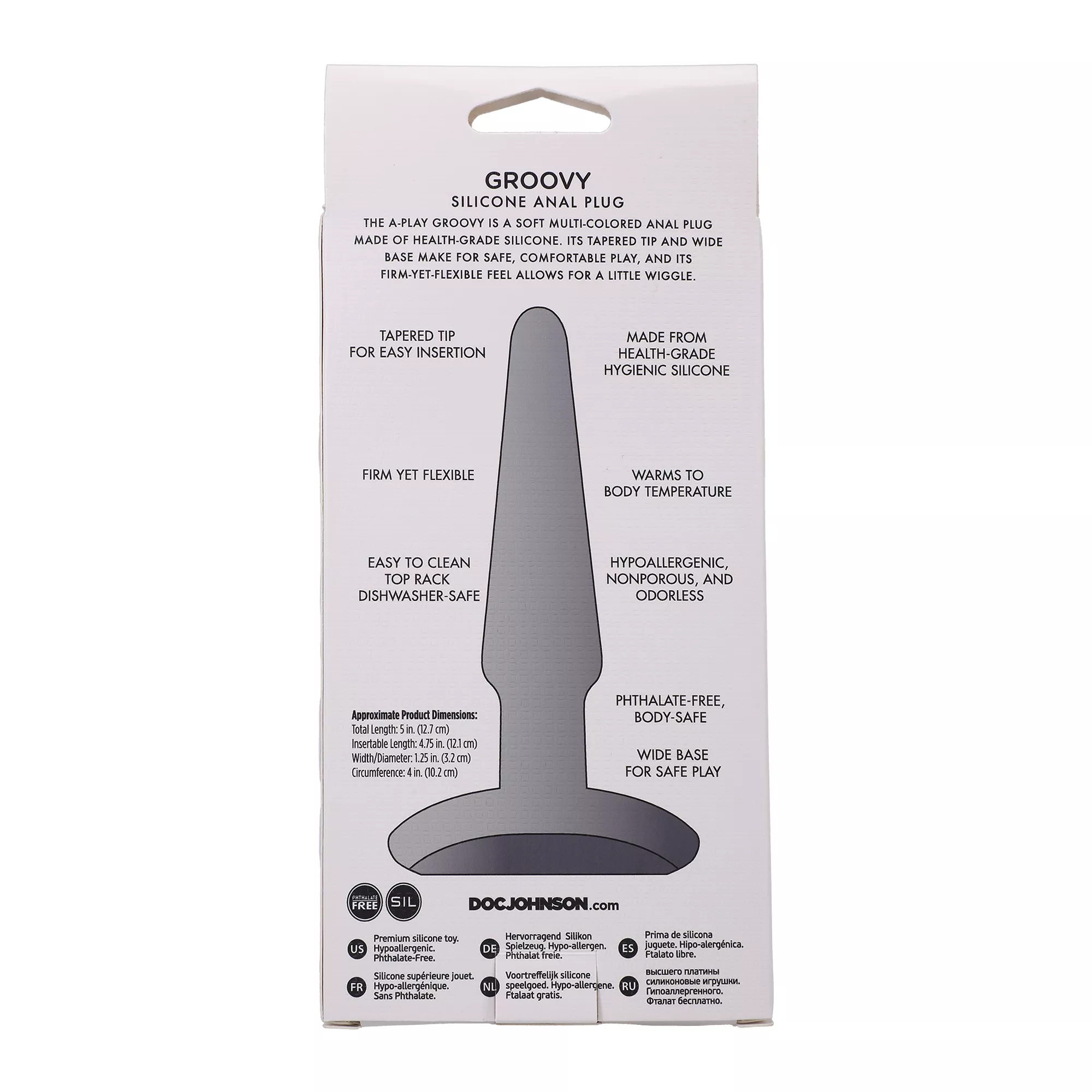 Groovy Butt Plug Multi-Color - 5 Inch at Spencer's