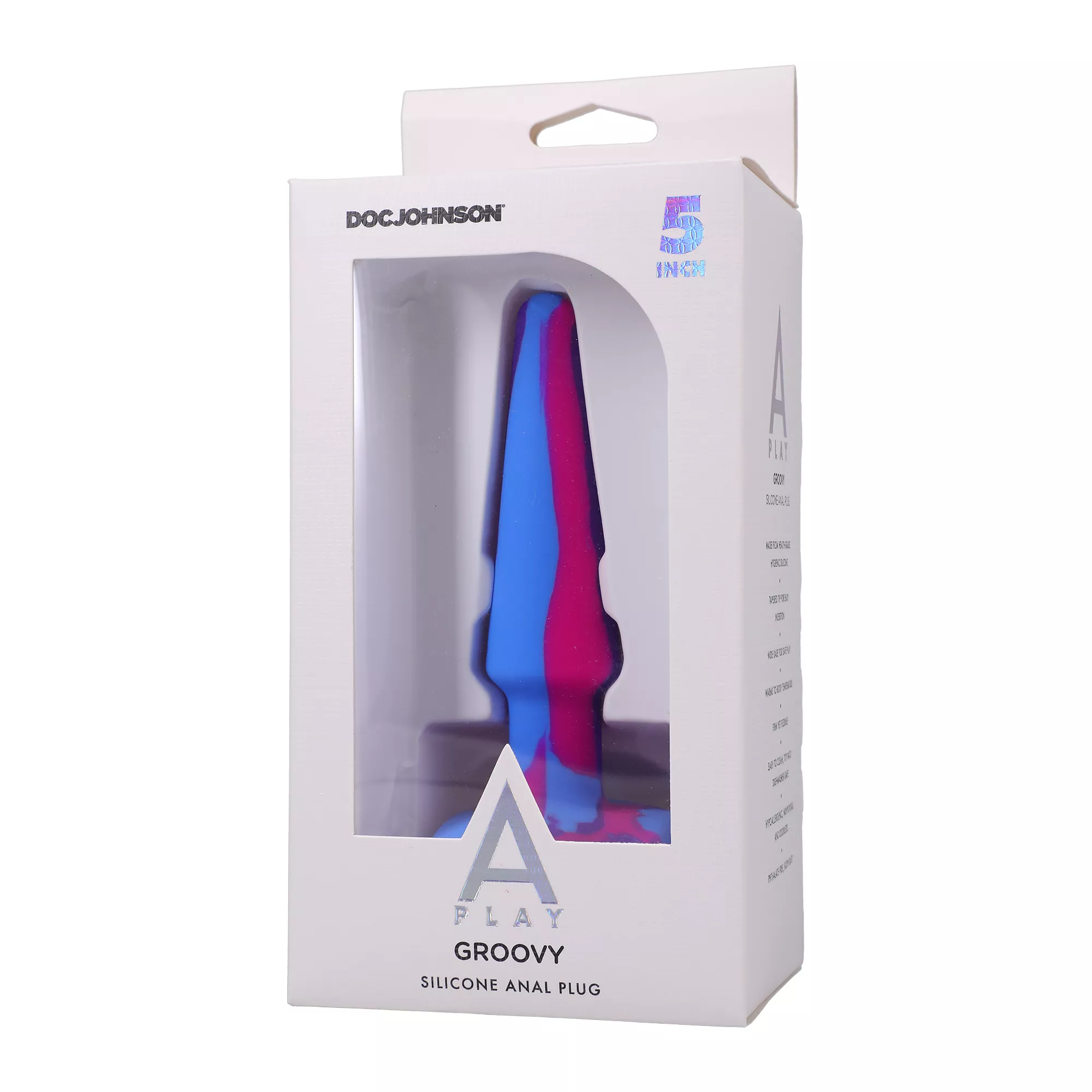 Groovy Butt Plug Berry - 5 Inch at Spencer's