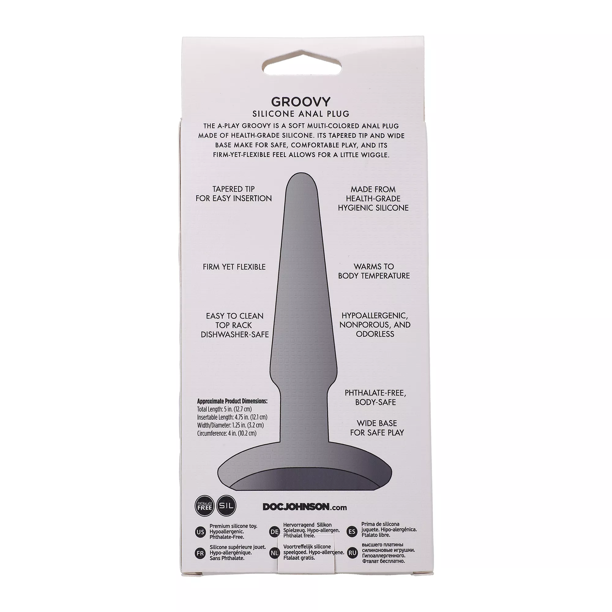 Groovy Butt Plug Berry - 5 Inch at Spencer's