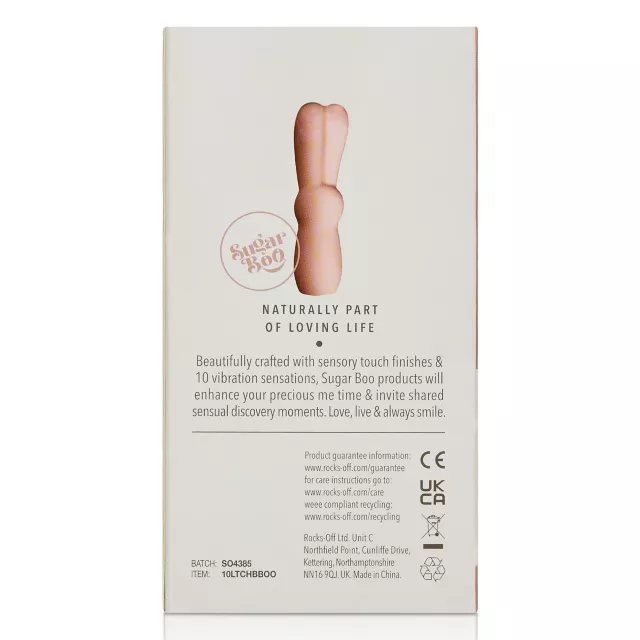 Bunnie Boo Multi-Function Waterproof Rabbit Vibrator 4 Inch - Sugar Boo at Spencer's