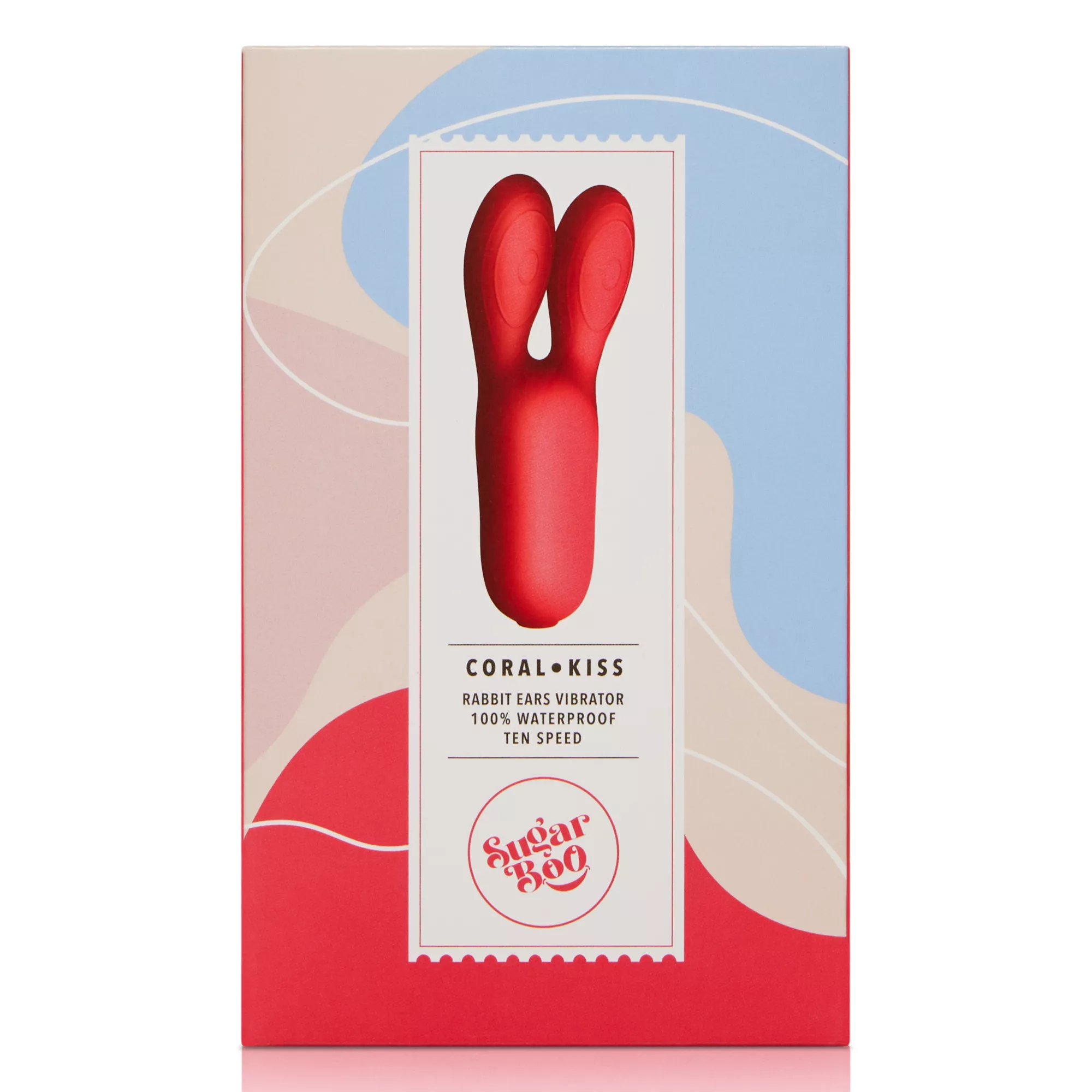 Coral Kiss Multi-Function Waterproof Rabbit Ears Vibrator 5 Inch - Sugar Boo at Spencer's