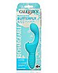 Butterfly Kiss 10-Function Flicker Rechargeable Waterproof G-Spot Vibrator Blue - 7.5 Inch