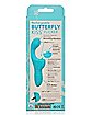 Butterfly Kiss 10-Function Flicker Rechargeable Waterproof G-Spot Vibrator Blue - 7.5 Inch