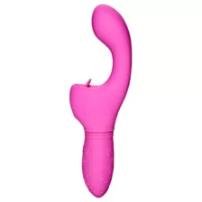 Butterfly Kiss Flicker Rechargeable Waterproof G-Spot Vibrator Pink - 7.5 Inch at Spencer's