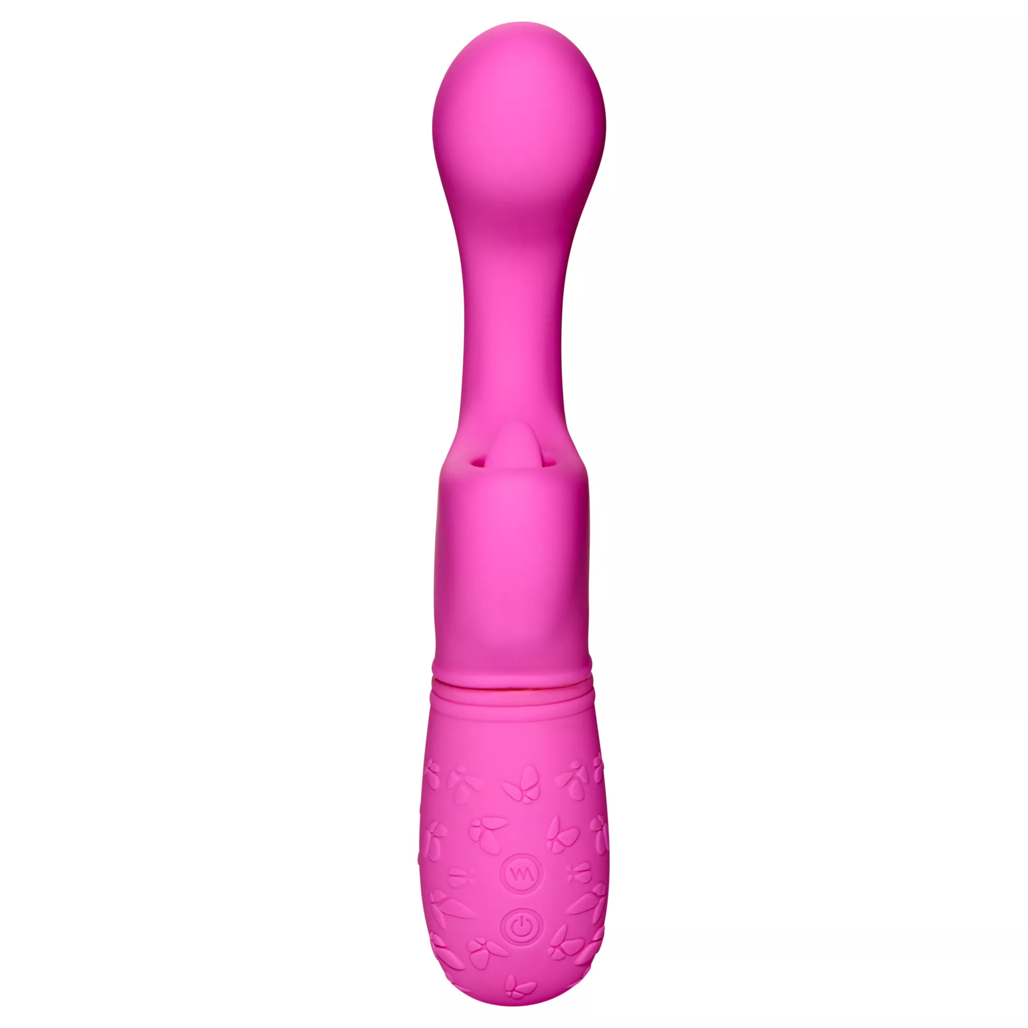 Butterfly Kiss Flicker Rechargeable Waterproof G-Spot Vibrator Pink - 7.5 Inch at Spencer's