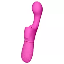 Butterfly Kiss Flicker Rechargeable Waterproof G-Spot Vibrator Pink - 7.5 Inch at Spencer's