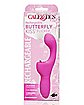 Butterfly Kiss Flicker Rechargeable Waterproof G-Spot Vibrator Pink - 7.5 Inch