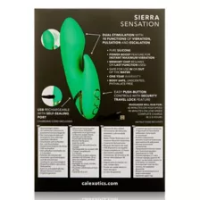 Sierra Sensation 10-Function Rechargeable Waterproof Rabbit Vibrator - 5.3 Inch at Spencer's