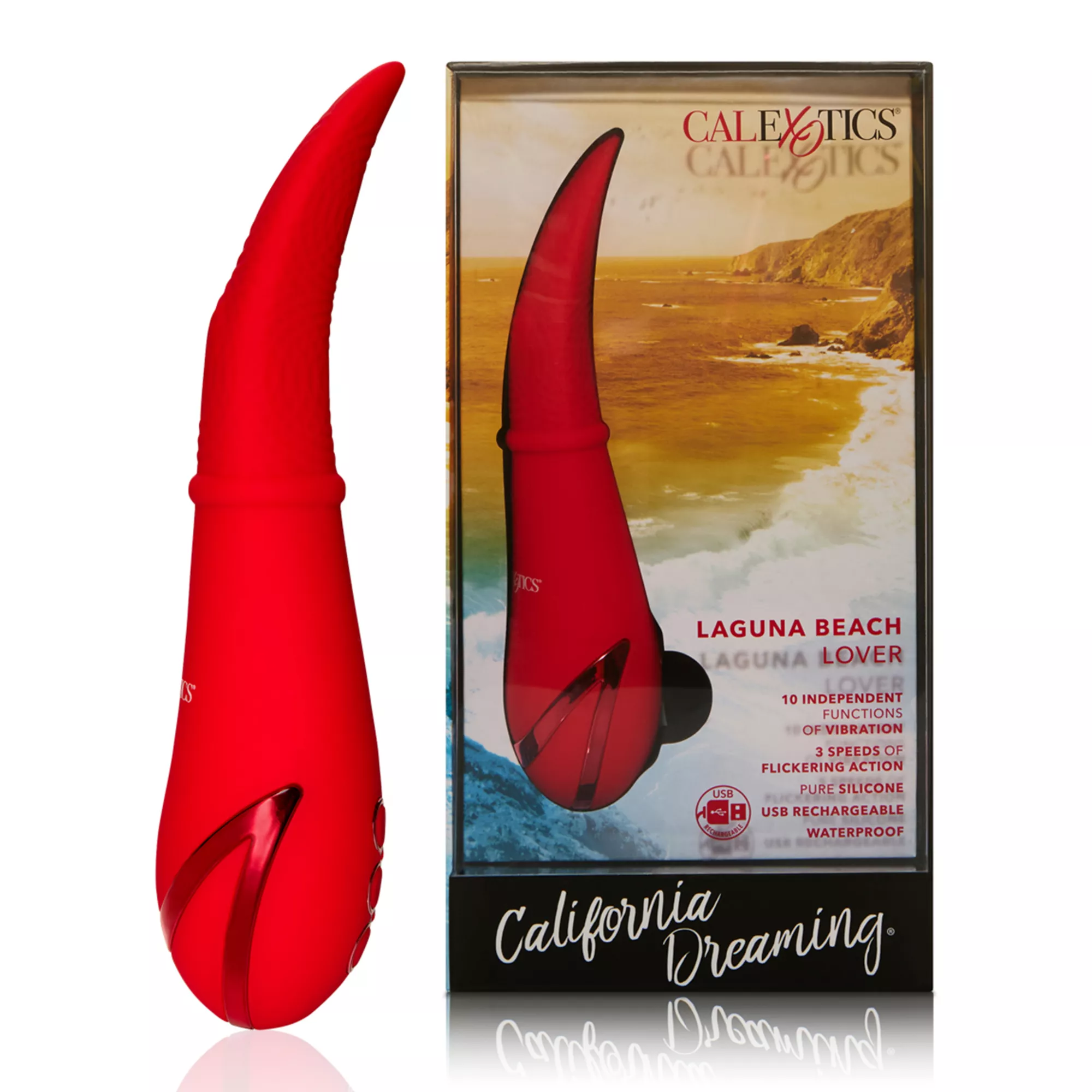 Laguna Beach Lover 10-Function Rechargeable Waterproof Vibrator - 7.5 Inch