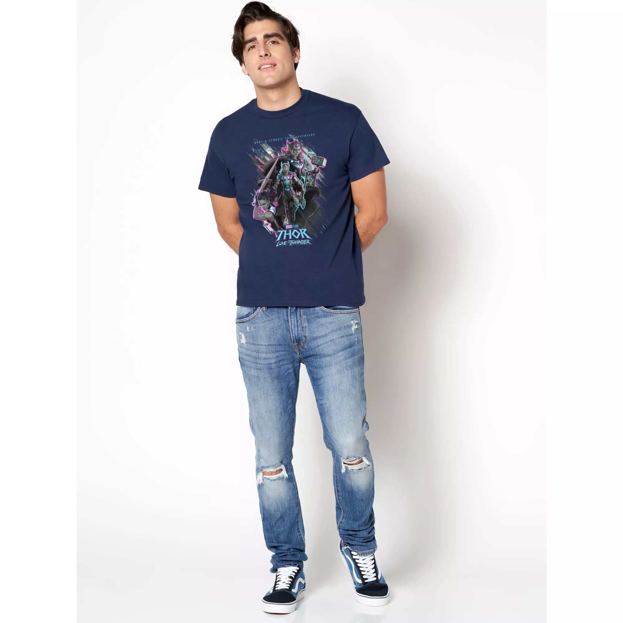 Movie Poster Thor Love and Thunder T Shirt - Marvel at Spencer's