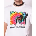 Tie Dye Melting MTV Logo T Shirt at Spencer's