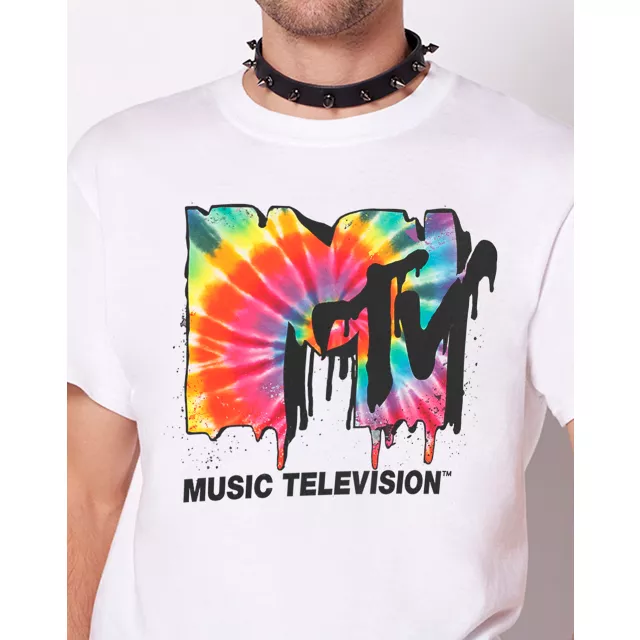 Tie Dye Melting MTV Logo T Shirt at Spencer's