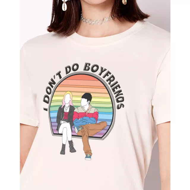 I Don't Do Boyfriends T Shirt - Sex Education at Spencer's