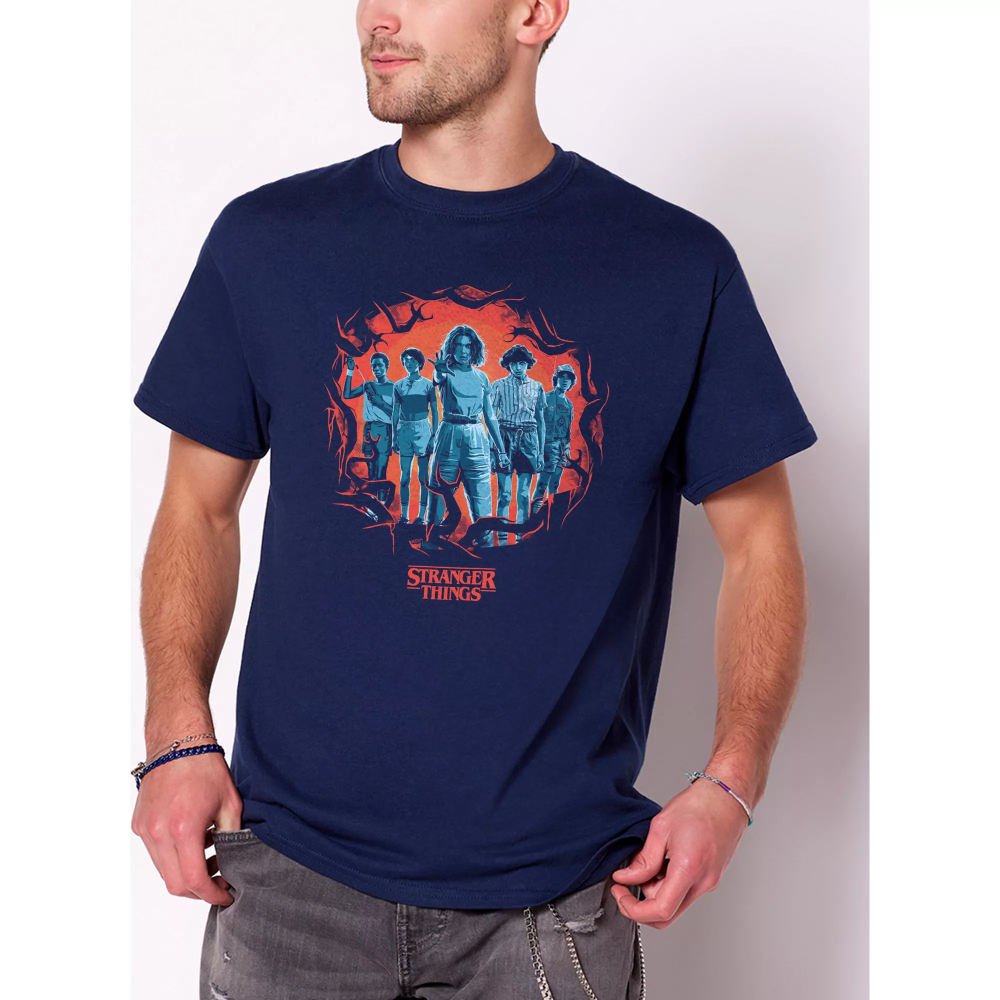 Group Stranger Things T Shirt at Spencer's