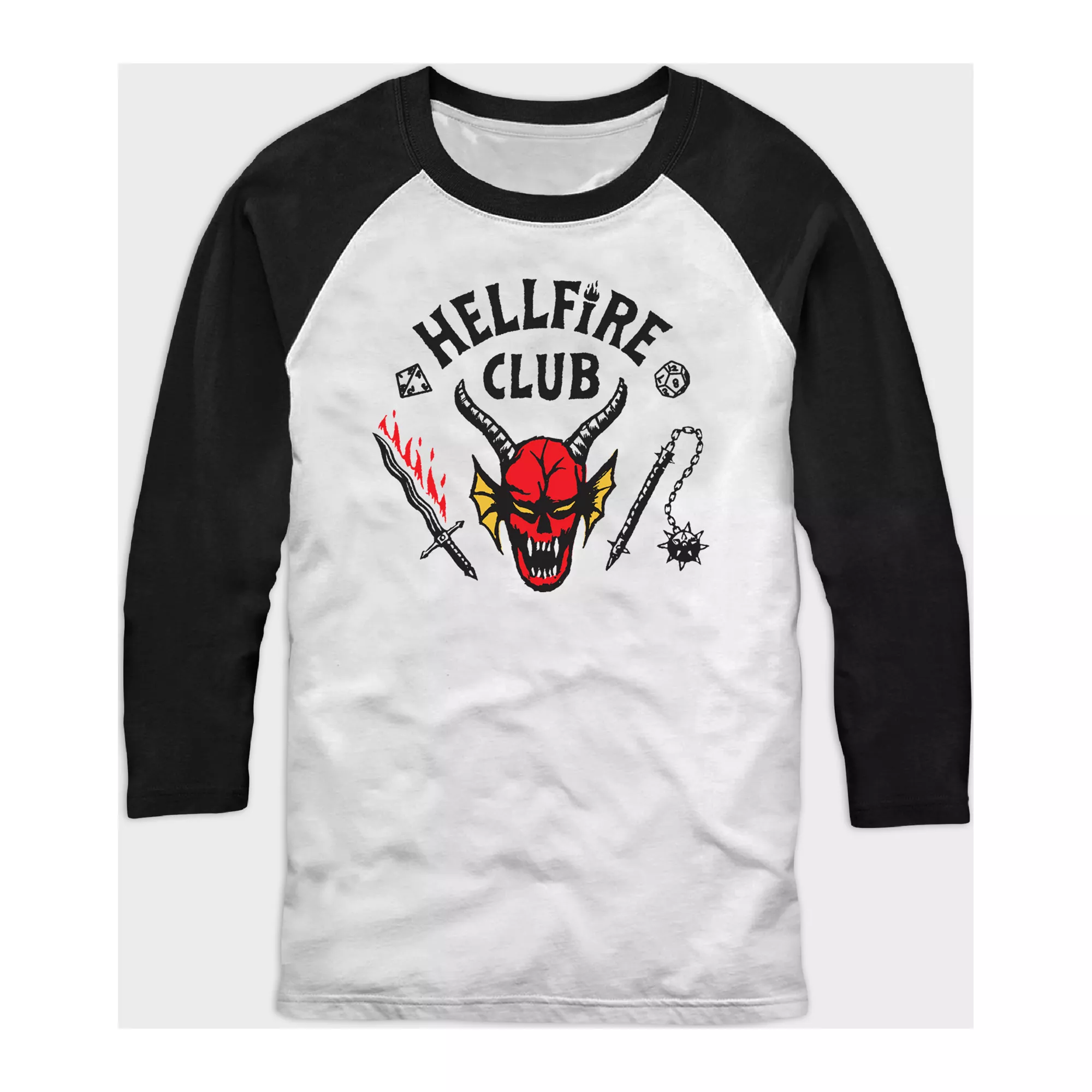 Hellfire Club Raglan T Shirt - Stranger Things at Spencer's