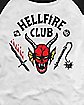 Hellfire Club Raglan T Shirt - Stranger Things