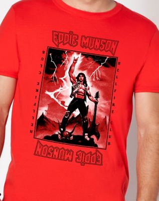 Red Eddie Munson T Shirt - Stranger Things