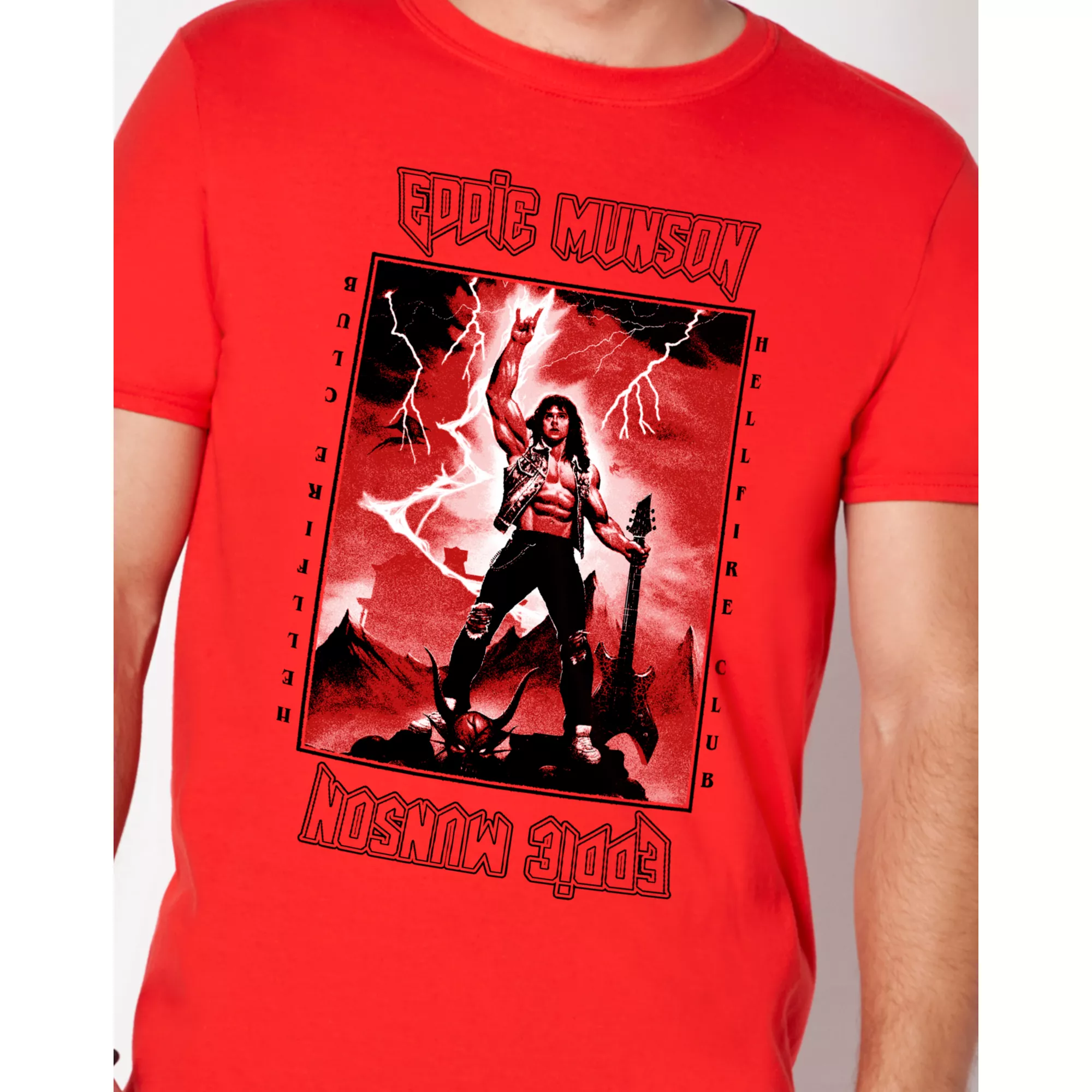 Red Eddie Munson T Shirt - Stranger Things at Spencer's