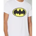 White Batman Logo T Shirt at Spencer's