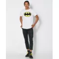 White Batman Logo T Shirt at Spencer's