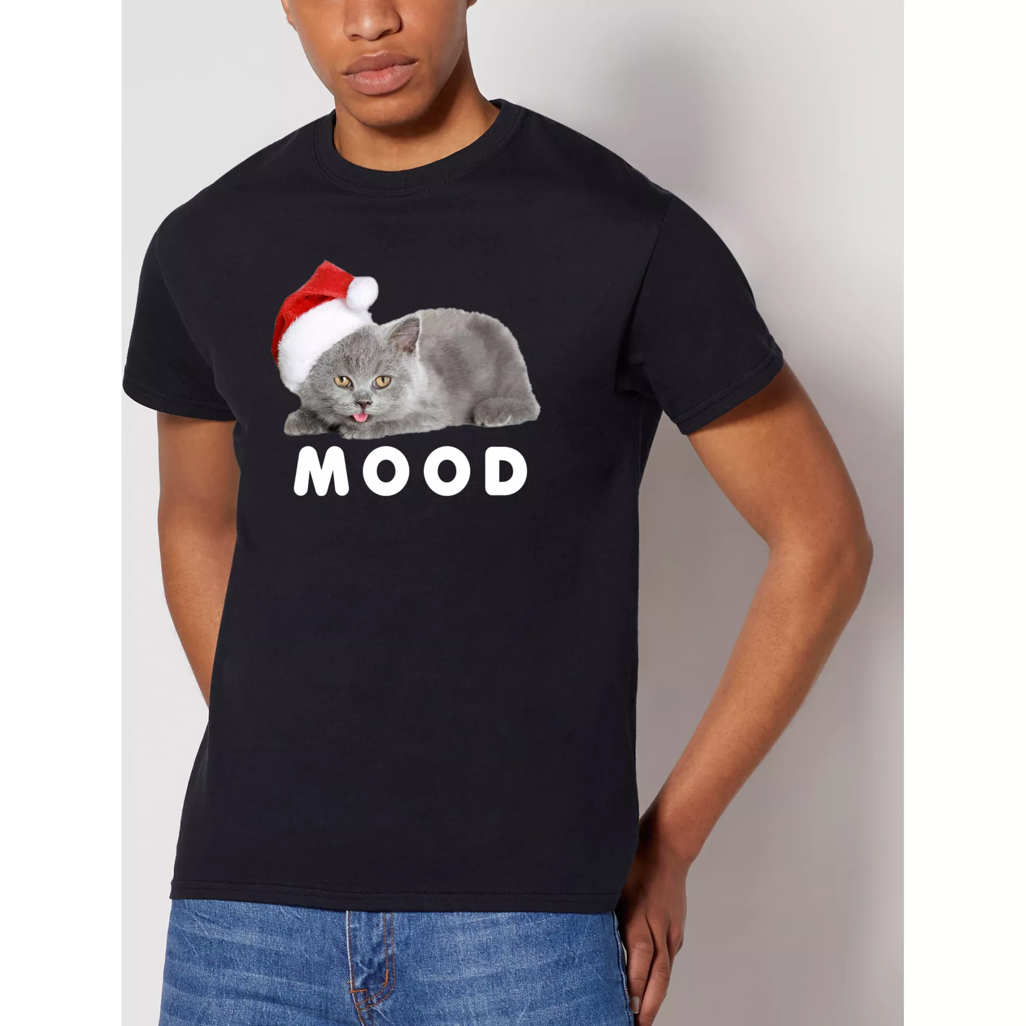 Santa Kitten T Shirt at Spencer's