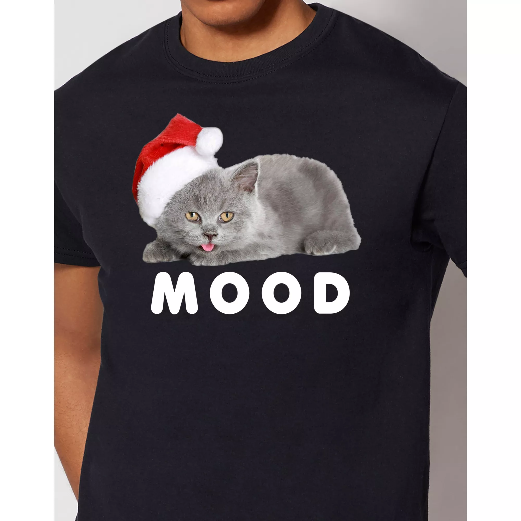 Santa Kitten T Shirt at Spencer's