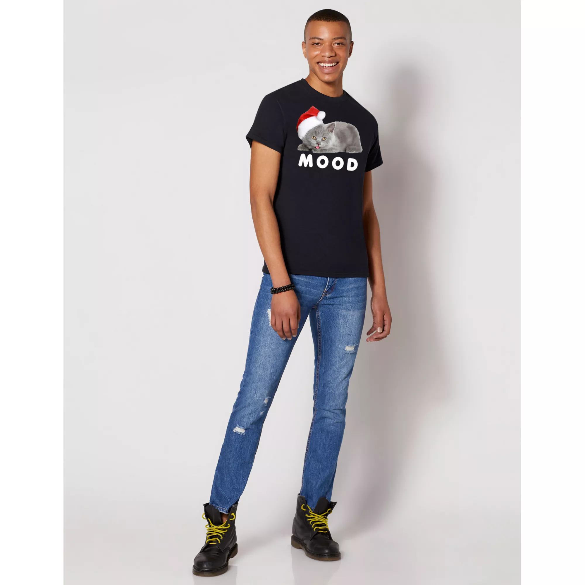 Santa Kitten T Shirt at Spencer's