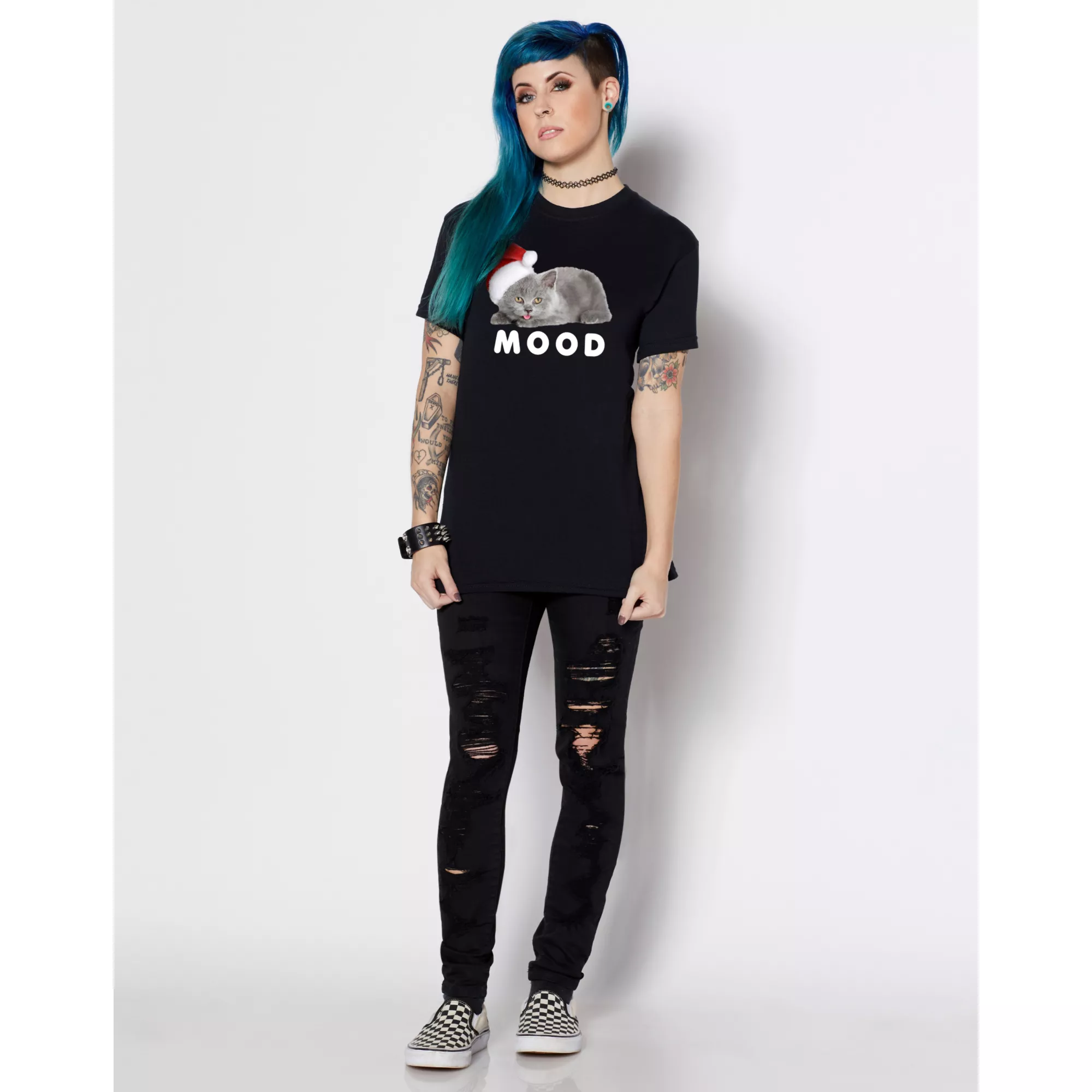 Santa Kitten T Shirt at Spencer's