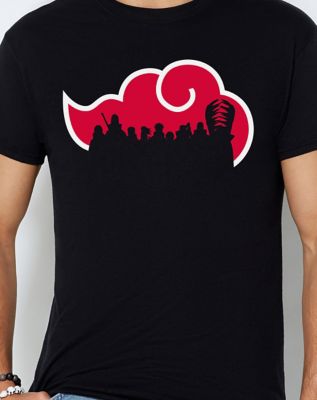 T-shirt Homme Naruto Shippuden Akatsuki - 100% Coton - Collection Manga - Neuf