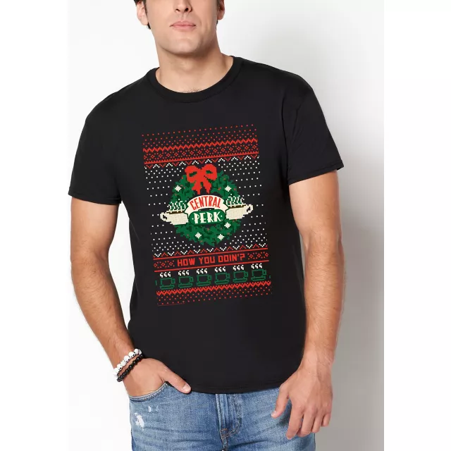 Central Perk Wreath T Shirt - Friends at Spencer's