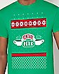 Central Perk Christmas T Shirt - Friends