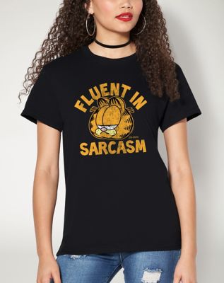 Garfield Fluent in Sarcasm T Shirt