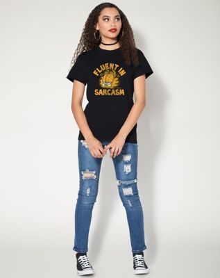 Garfield Fluent in Sarcasm T Shirt