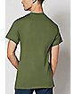 Green Skull Triangle T Shirt