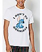 Don't Do Mornings Stitch T Shirt
