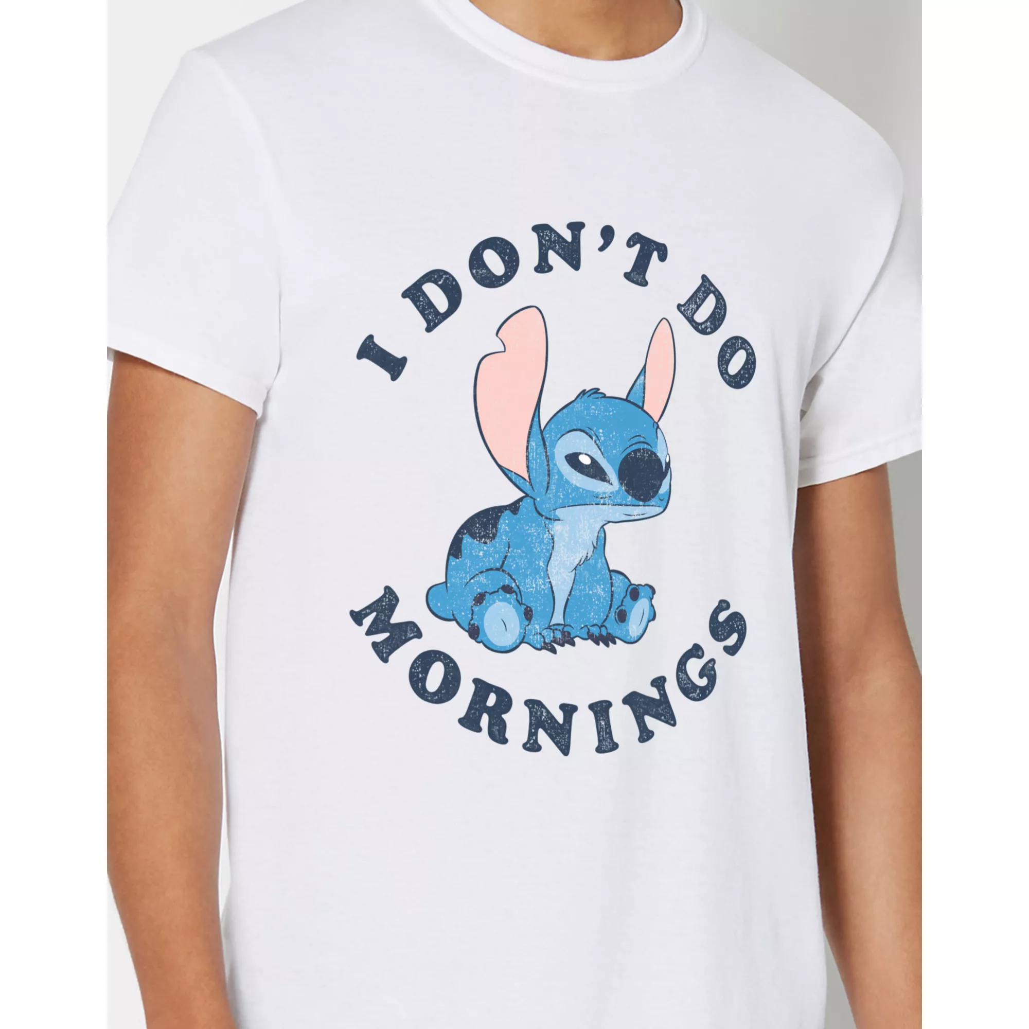 Don't Do Mornings Stitch T Shirt at Spencer's