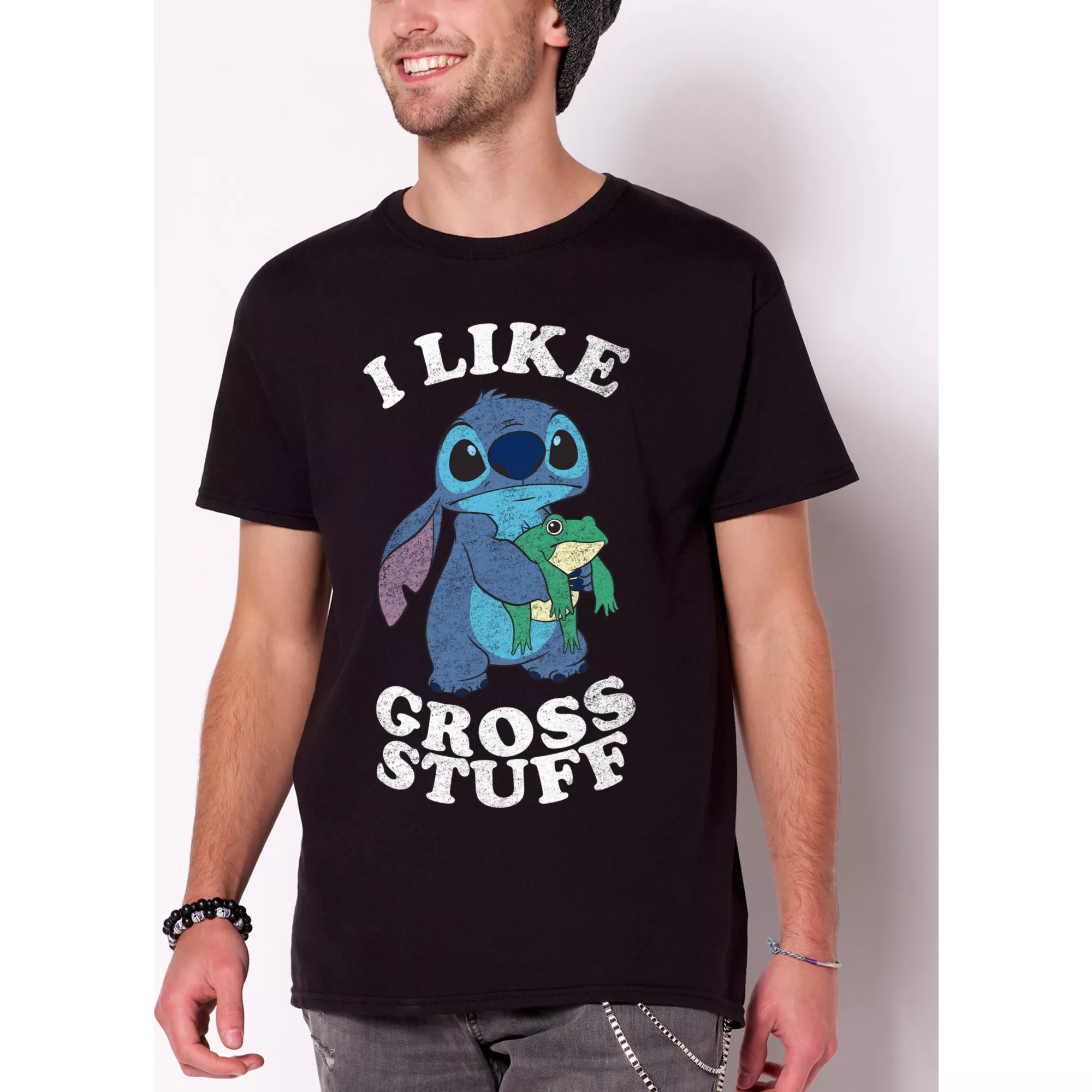 I Like Gross Stuff Stitch T Shirt at Spencer's