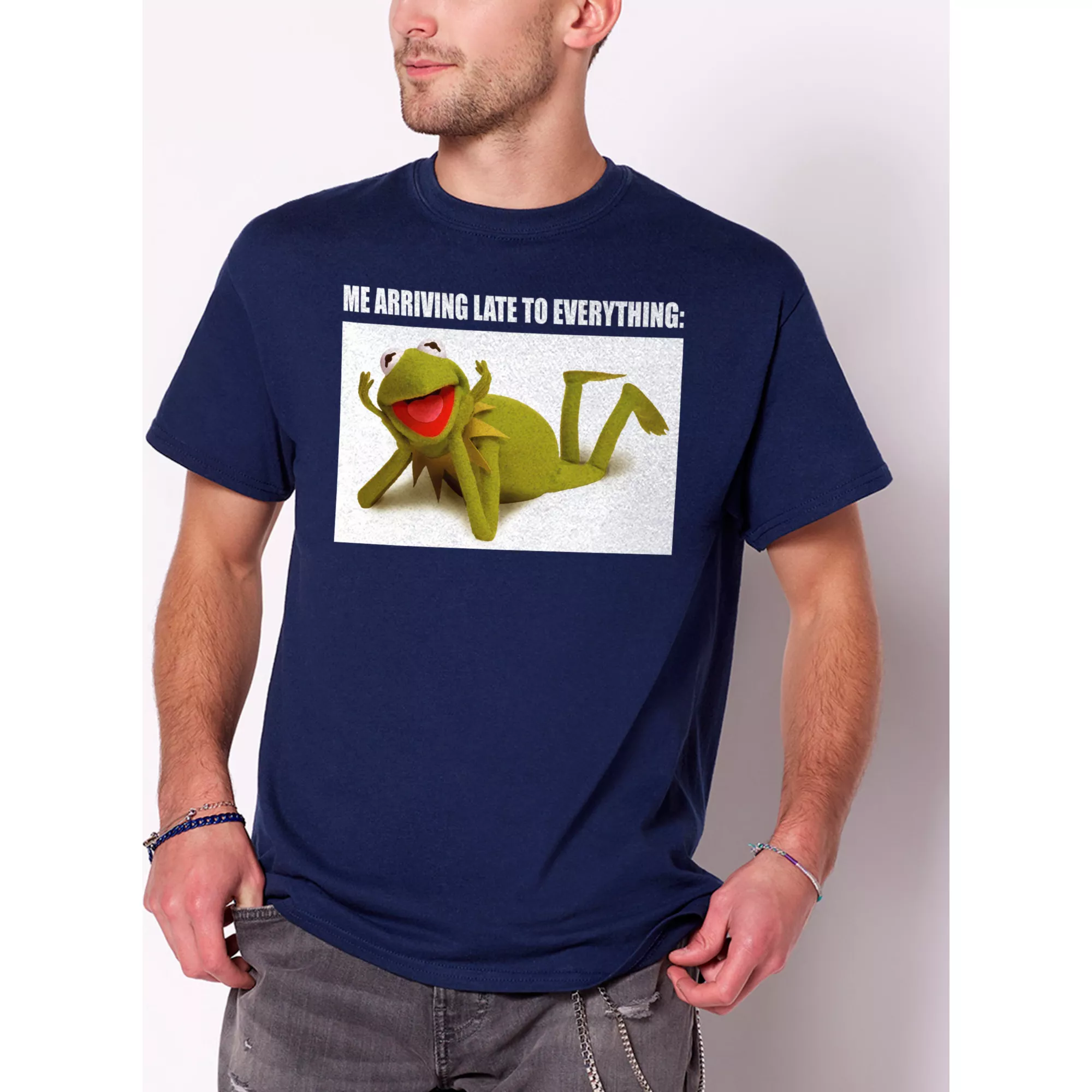 Kermit Late to Everything T Shirt at Spencer's