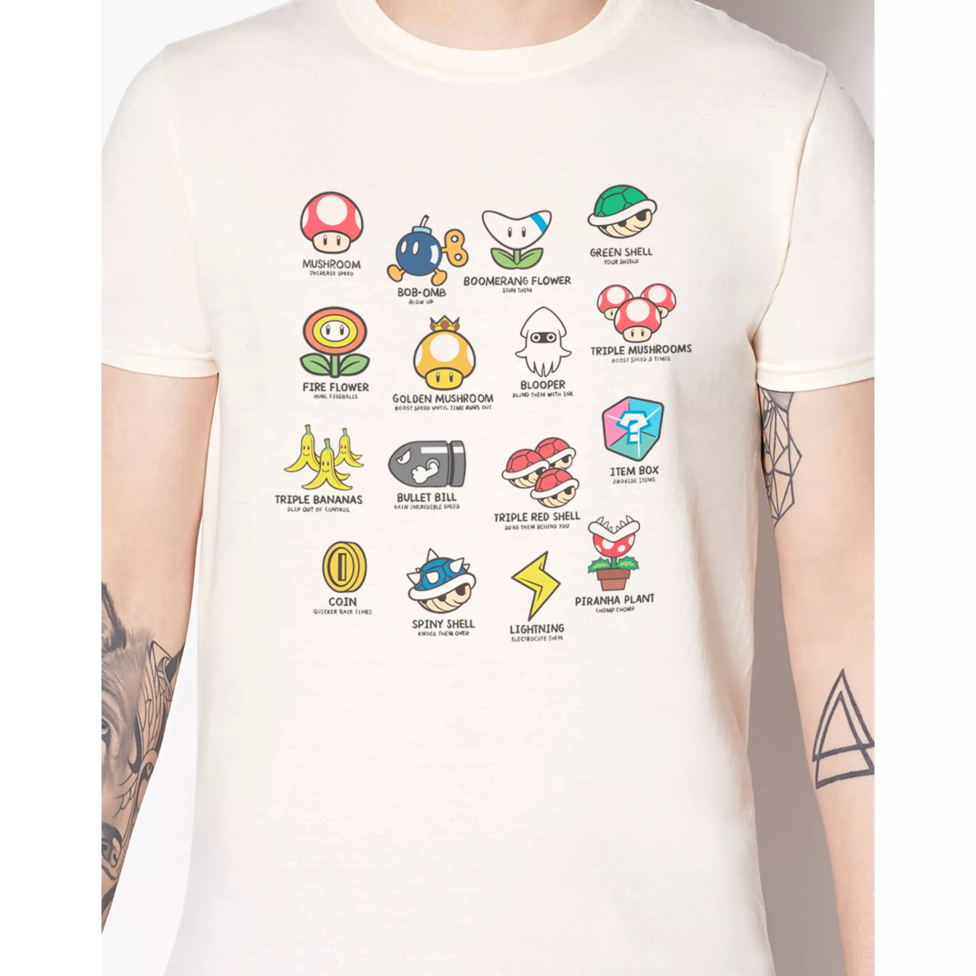 Mario Kart Objects T Shirt - Nintendo at Spencer's