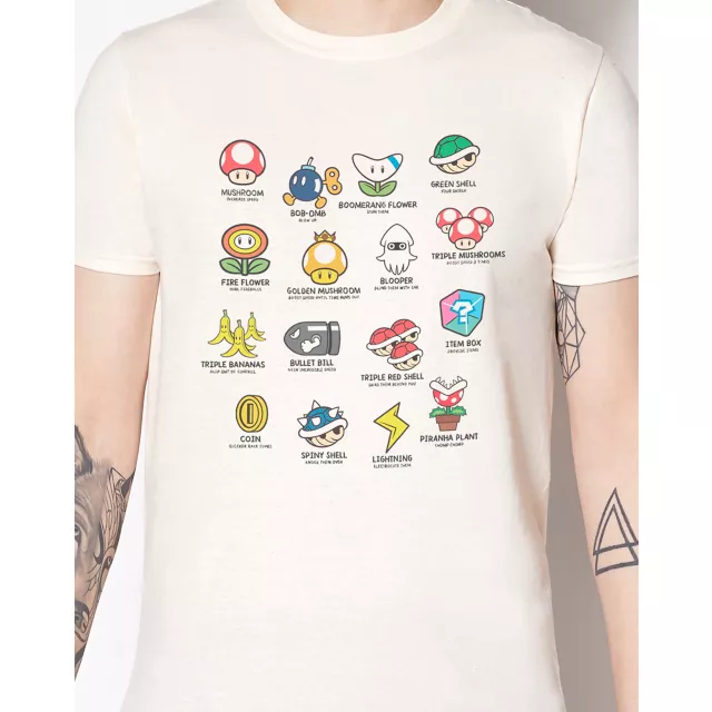 Mario Kart Objects T Shirt - Nintendo at Spencer's