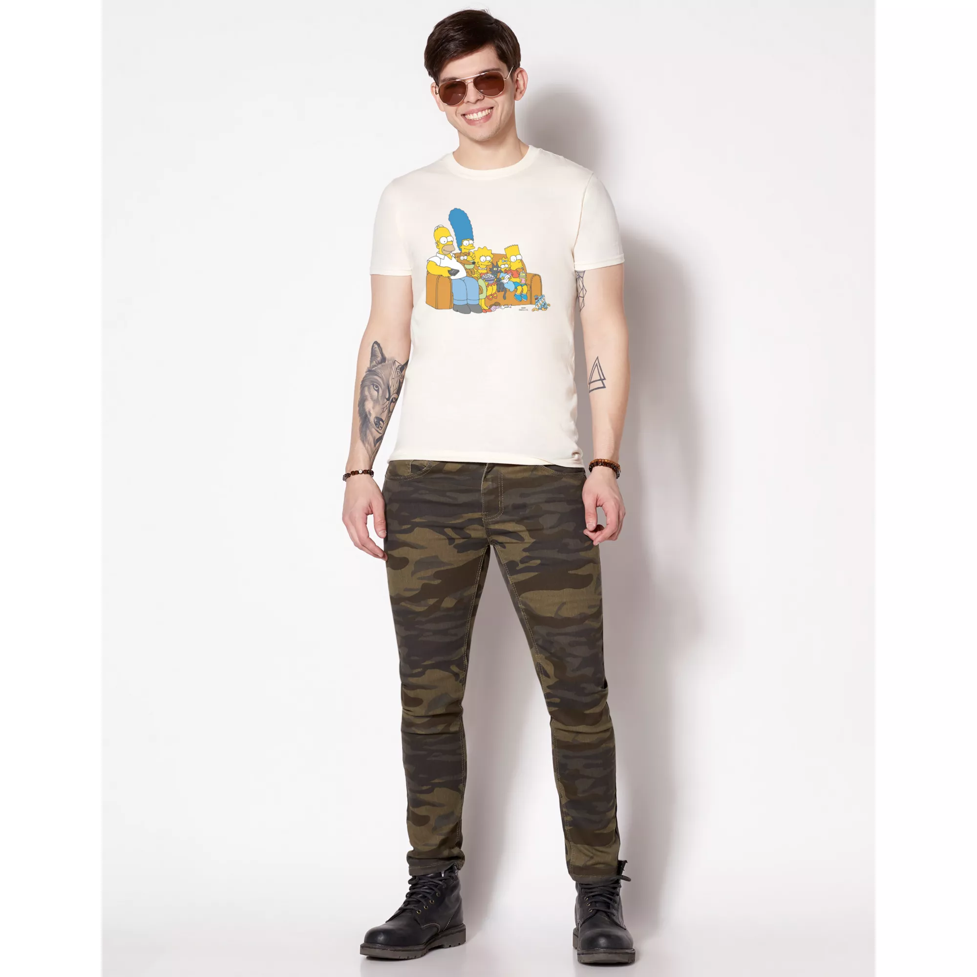 Simpson's Family Couch T Shirt- The Simpsons at Spencer's