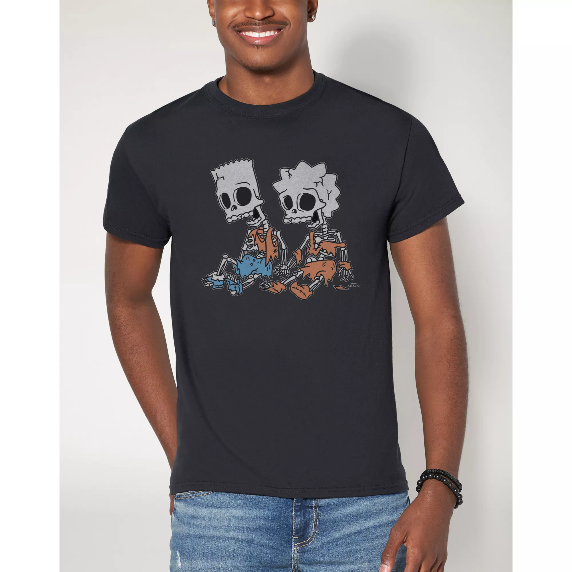 Bart and Lisa Skeleton T Shirt - The Simpsons at Spencer's