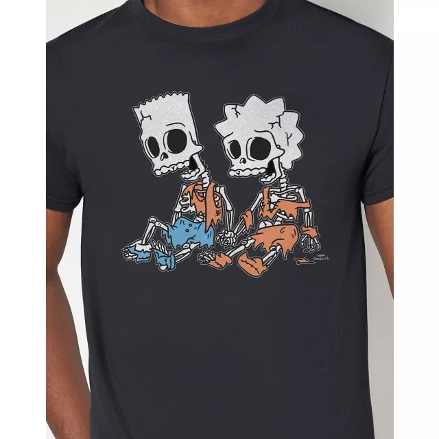 Bart and Lisa Skeleton T Shirt - The Simpsons at Spencer's