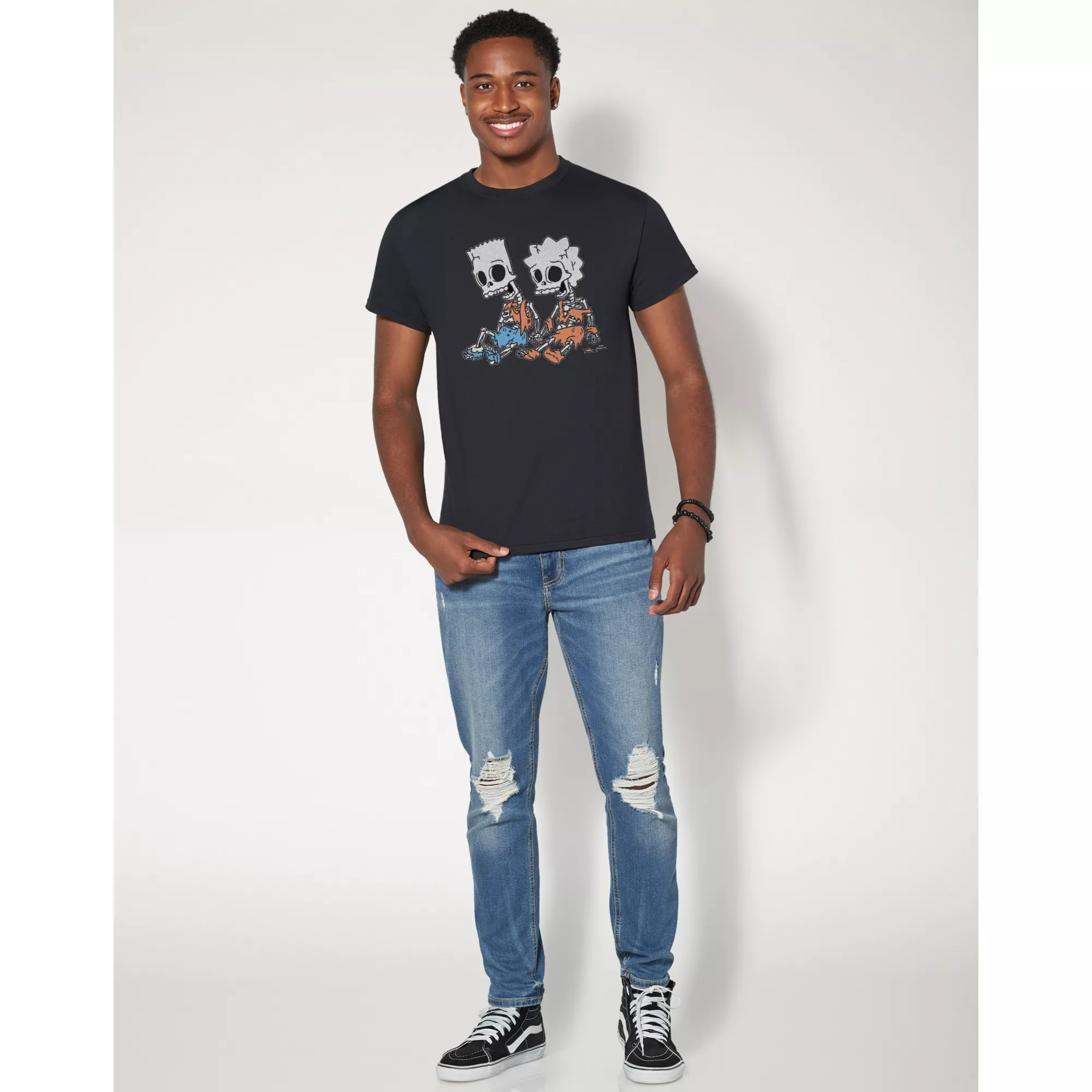 Bart and Lisa Skeleton T Shirt - The Simpsons at Spencer's