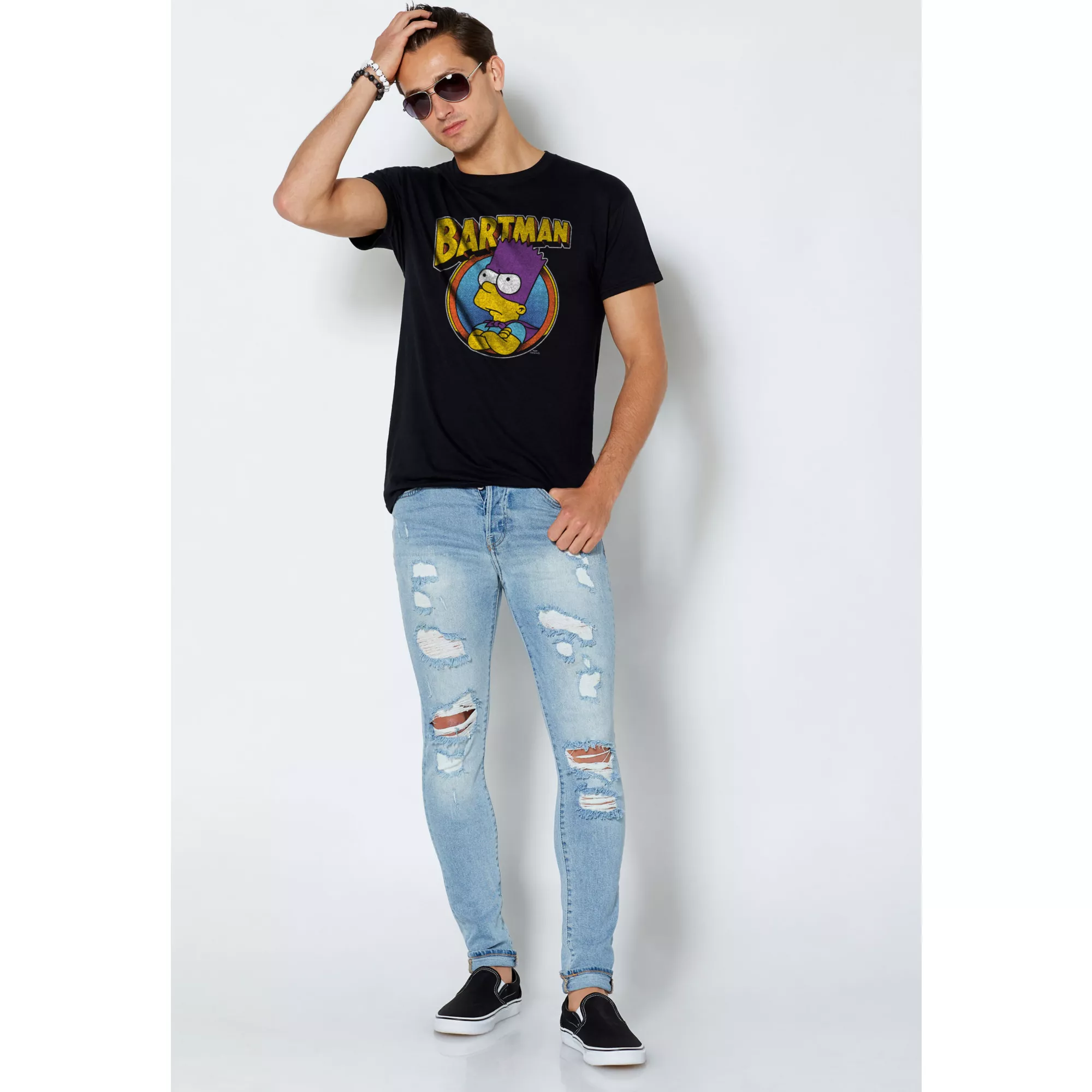 Bartman Logo T Shirt - The Simpsons at Spencer's