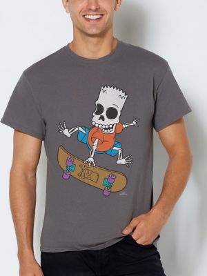 Bart Skating Skeleton T Shirt - The Simpsons