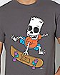Bart Skating Skeleton T Shirt - The Simpsons