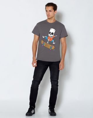 Bart Skating Skeleton T Shirt - The Simpsons