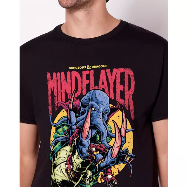 Black Mind Flayer T Shirt- Dungeons & Dragons at Spencer's